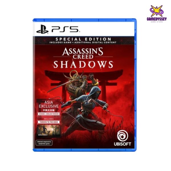 PS5 Game Assassin's Creed Shadows 刺客教條 暗影者 just at Gamedyssey