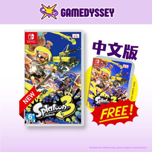 Gamedyssey (GDS GAMES) selling Chinese version Nintendo Switch game Splatoon 3 in Malaysia.