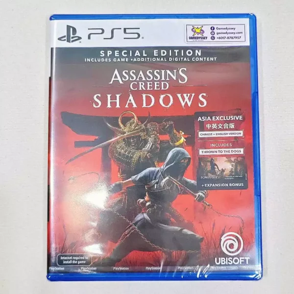 PS5 Game Assassin's Creed Shadows 刺客教條 暗影者 just at Gamedyssey