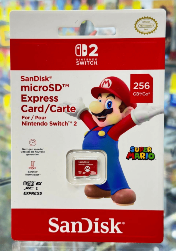 Nintendo Switch 2 San Disk MicroSD Express Card 256GB just at Gamedyssey