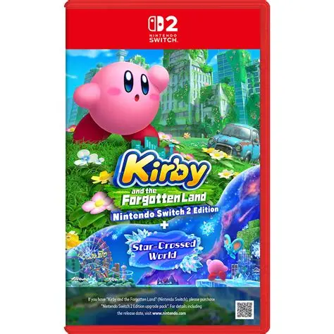 Nintendo Switch 2 KIRBY FORGOTTEN LAND+STAR-CROSSED WORLD EDITION 星之卡比 探索發現 NS2 Edition+星耀世界 just at Gamedyssey