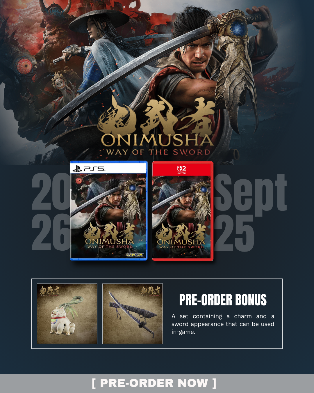 
Gamedyssey Mobile Hompage_Onimusha Way of the Sword Preorder